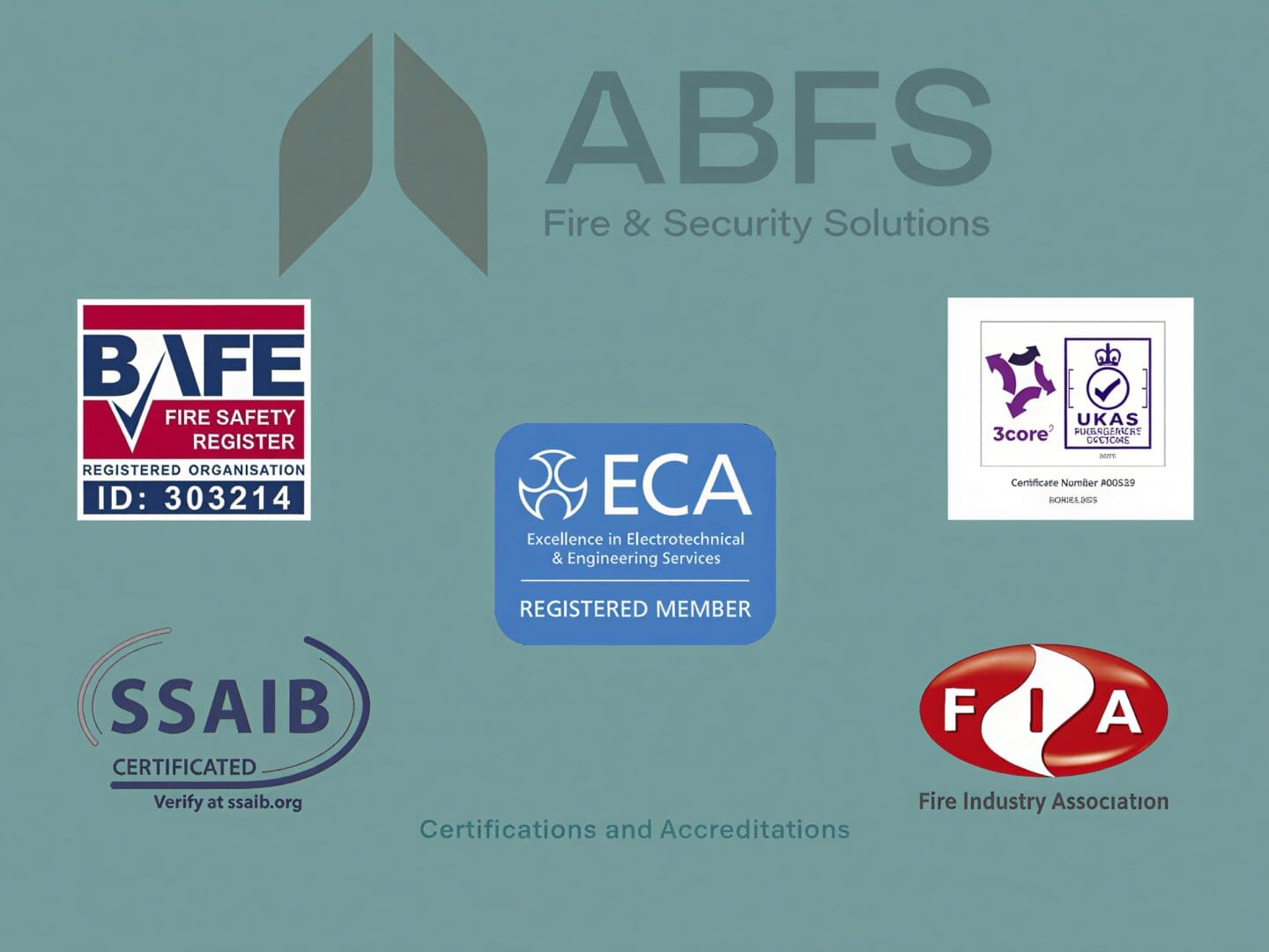 Showcasing our Certifications